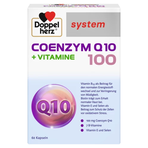 Abbildung der Produktverpackung Doppelherz system COENZYM Q10 100 Frontansicht